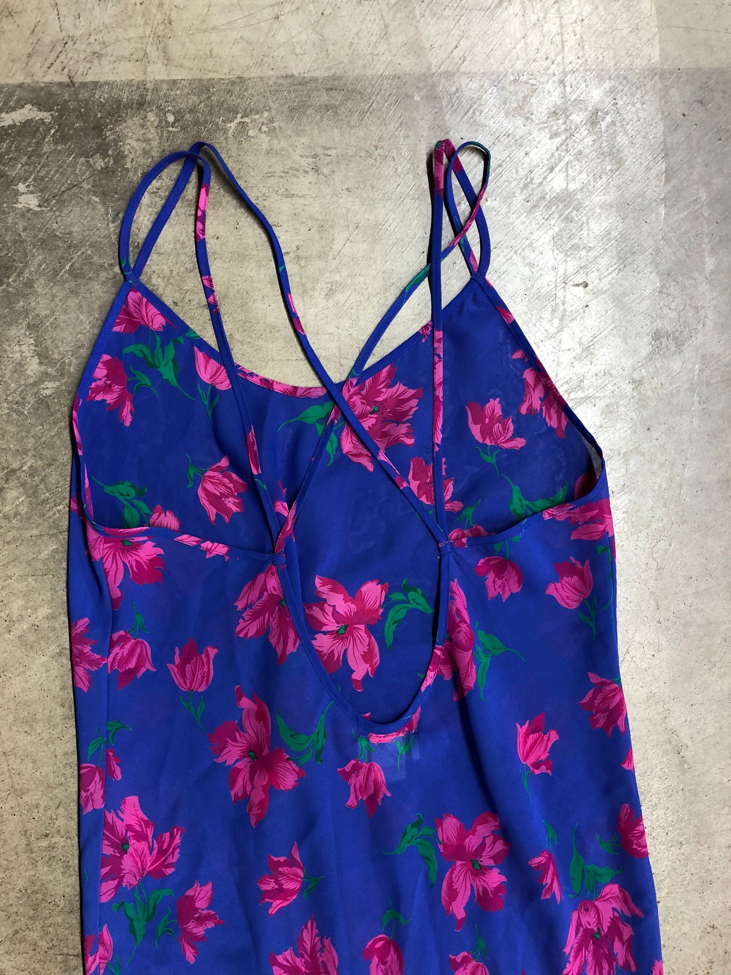 VTG Floral Maxi Dress Sz M/L