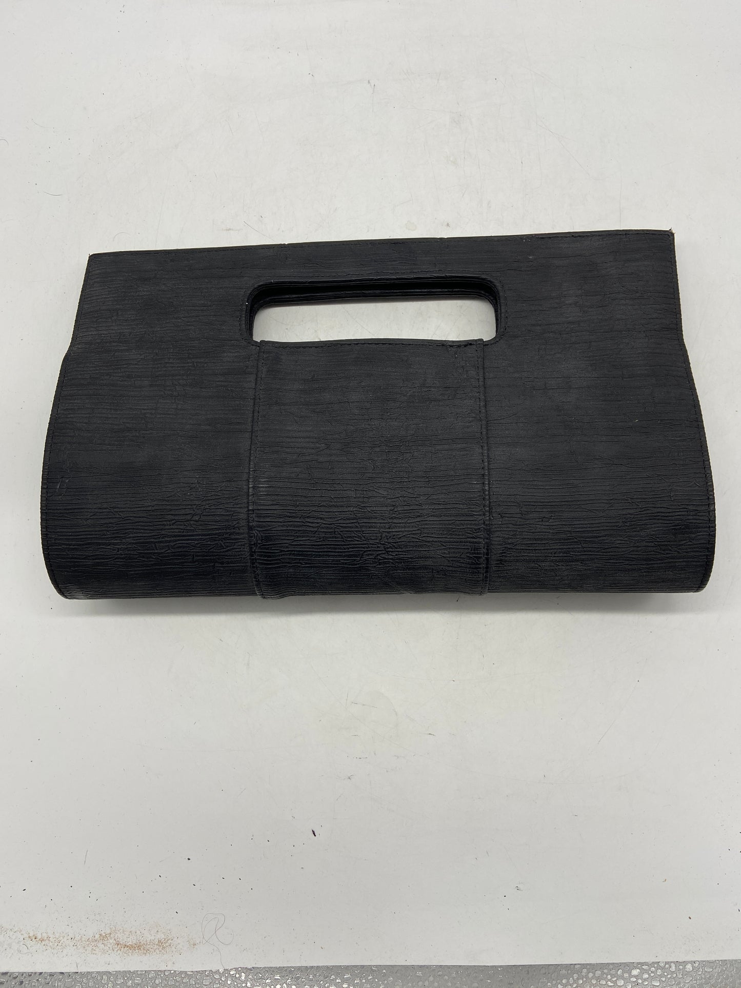 Moda Luxe Black Textured Clutch Bag