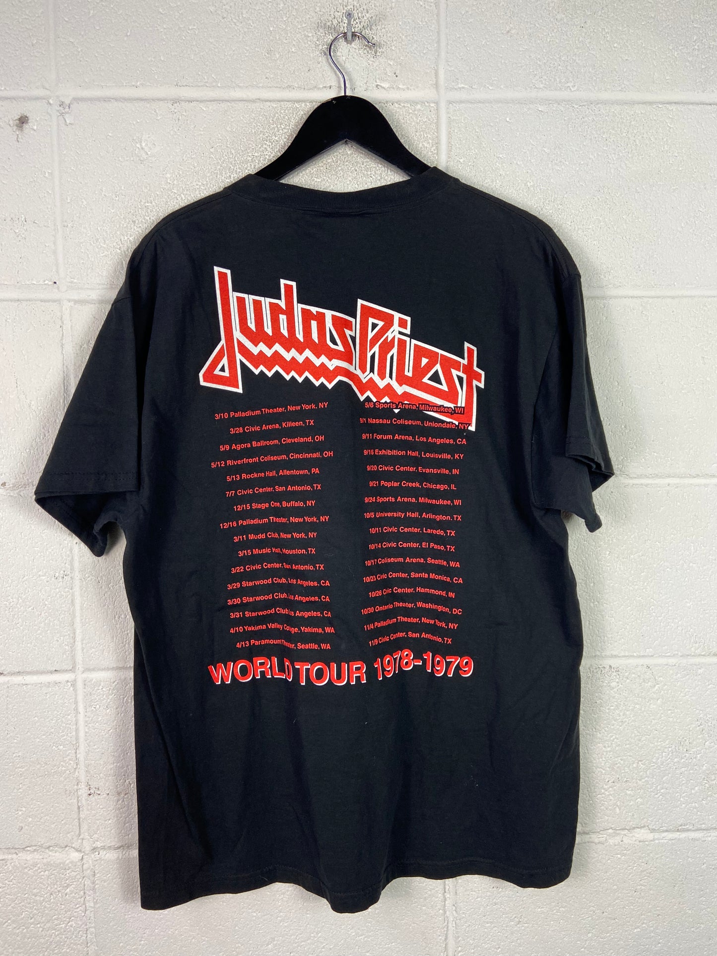 Y2K Judas Priest 78/79 World Tour Tee Sz XL