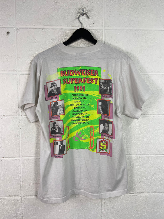 VTG Budweiser Superfest 1991 R&B Tee Sz L/XL