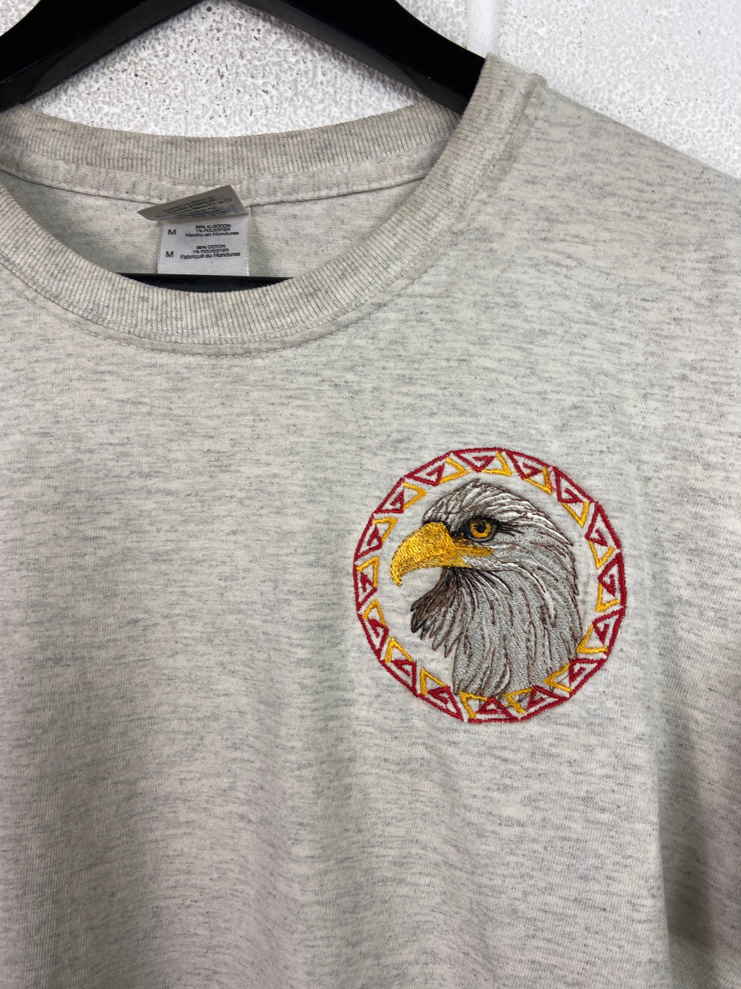 Embroidered Bald Eagle Tee Sz M