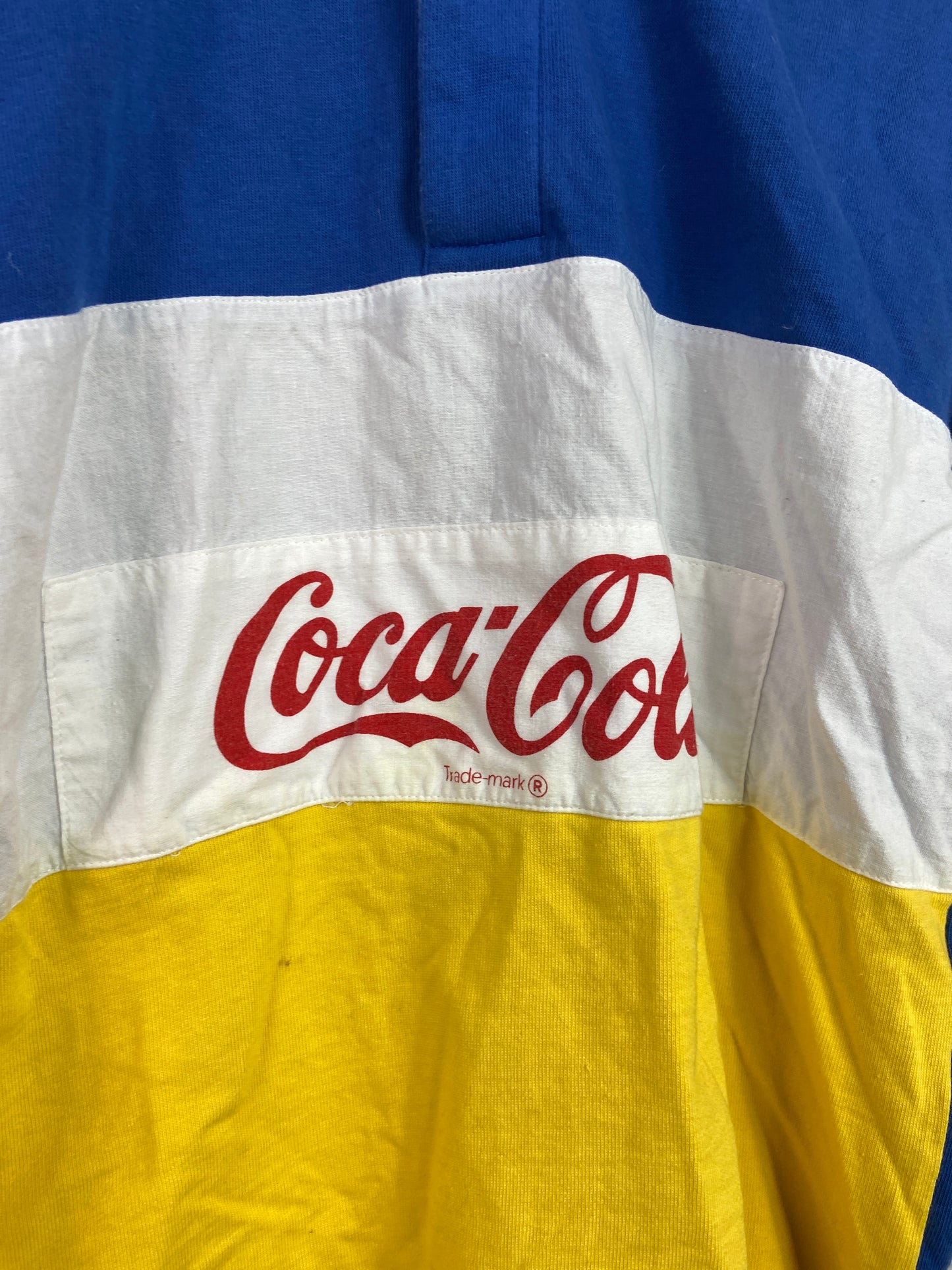 VTG Coca Cola Rugby Shirt Sz S