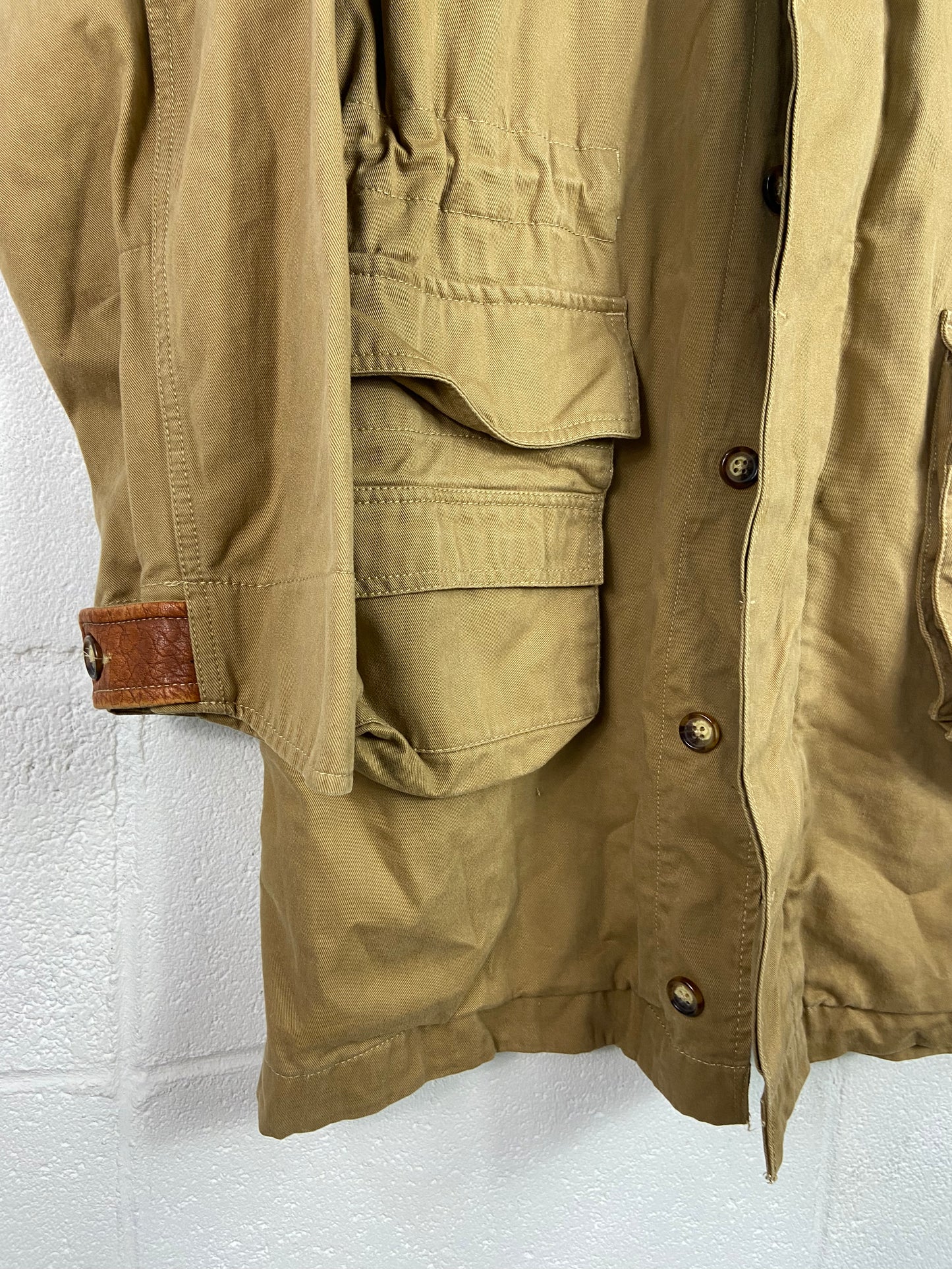 Orvis Sporting Khaki Trench Jacket Sz L