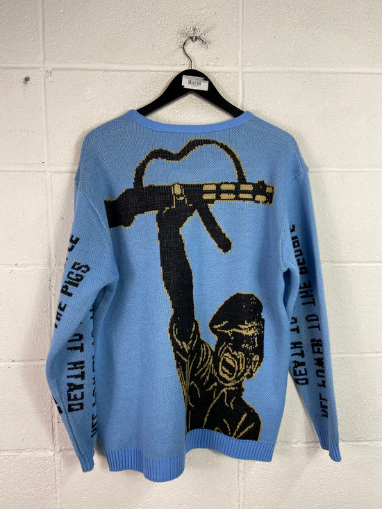 Emory Douglas Protest Knit Sweater Sz L