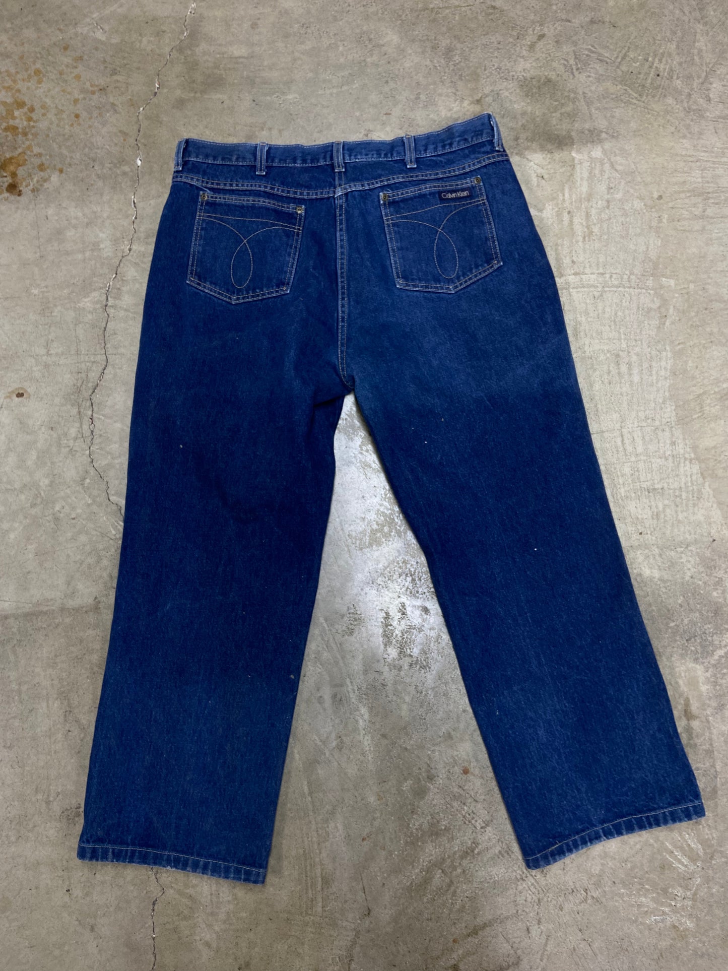 VTG Calvin Klein Denim Relaxed Fit Pants Sz 40x29