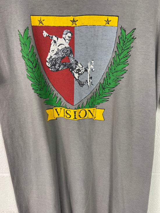 VTG 1987 Vision Skate Code of Harm Tee Sz Med