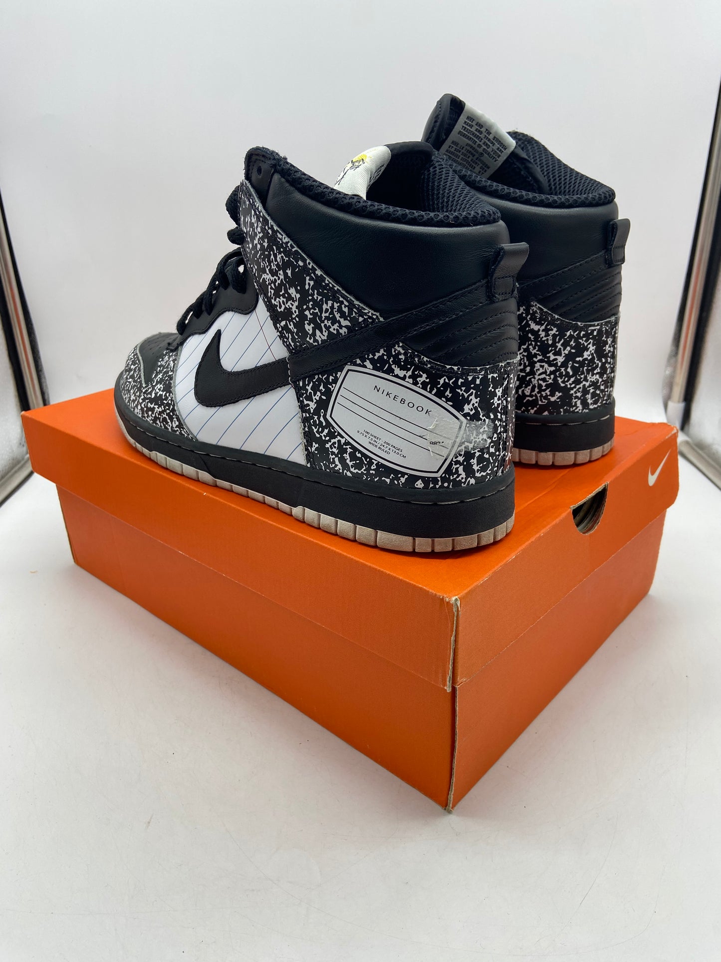 Preowned Nike Dunk High Nikebook Sz 9M/10.5W