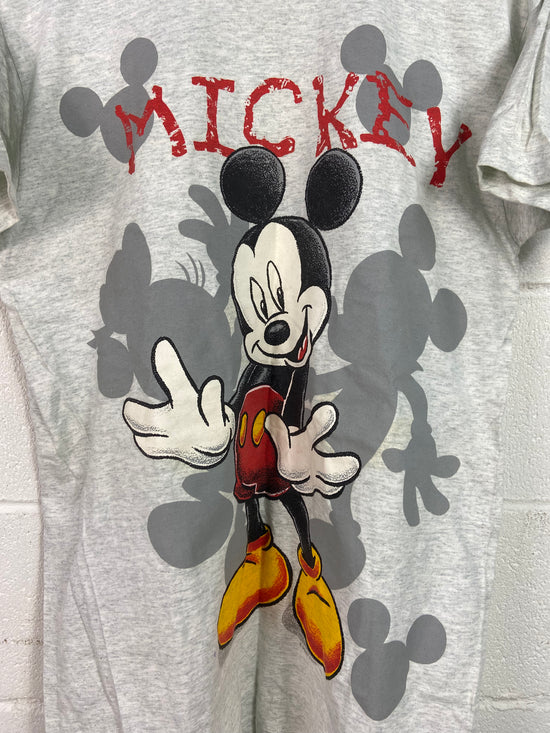 VTG Mickey Mouse Disney Shadow Tee Sz L