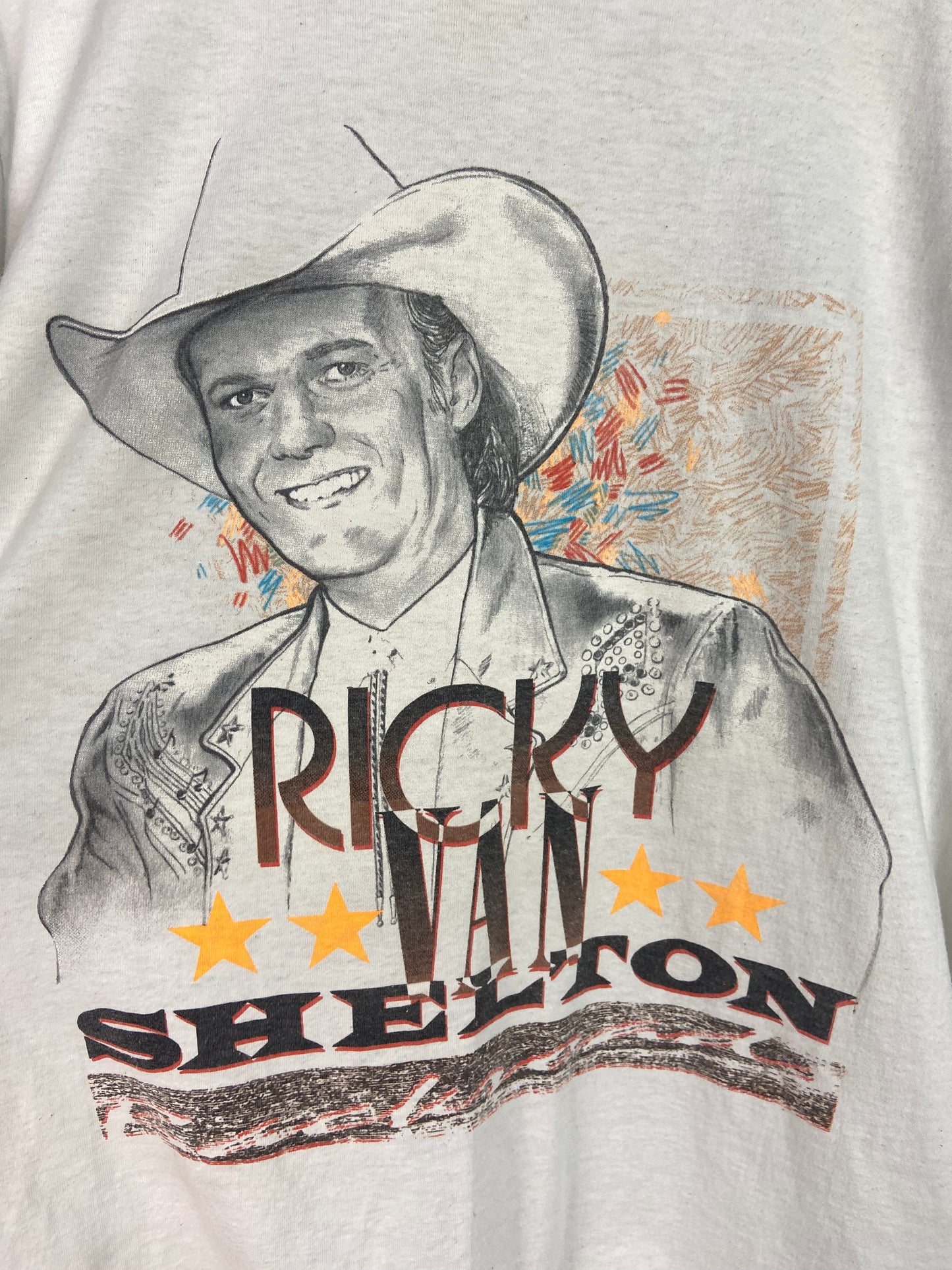 VTG Rick Van Shelton '91 Backroads Tour Tee Sz L