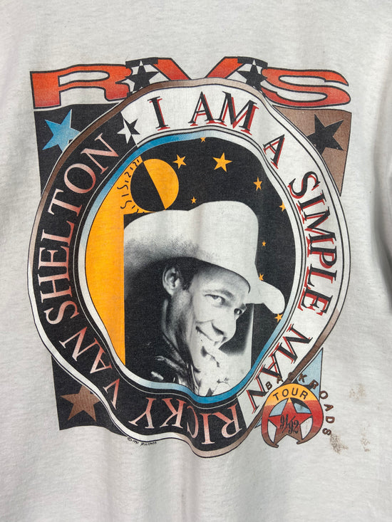 VTG Rick Van Shelton '91 Backroads Tour Tee Sz L