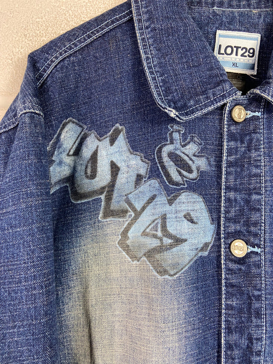 Y2K Lot 29 Looney Tunes Denim Jacket Sz XL