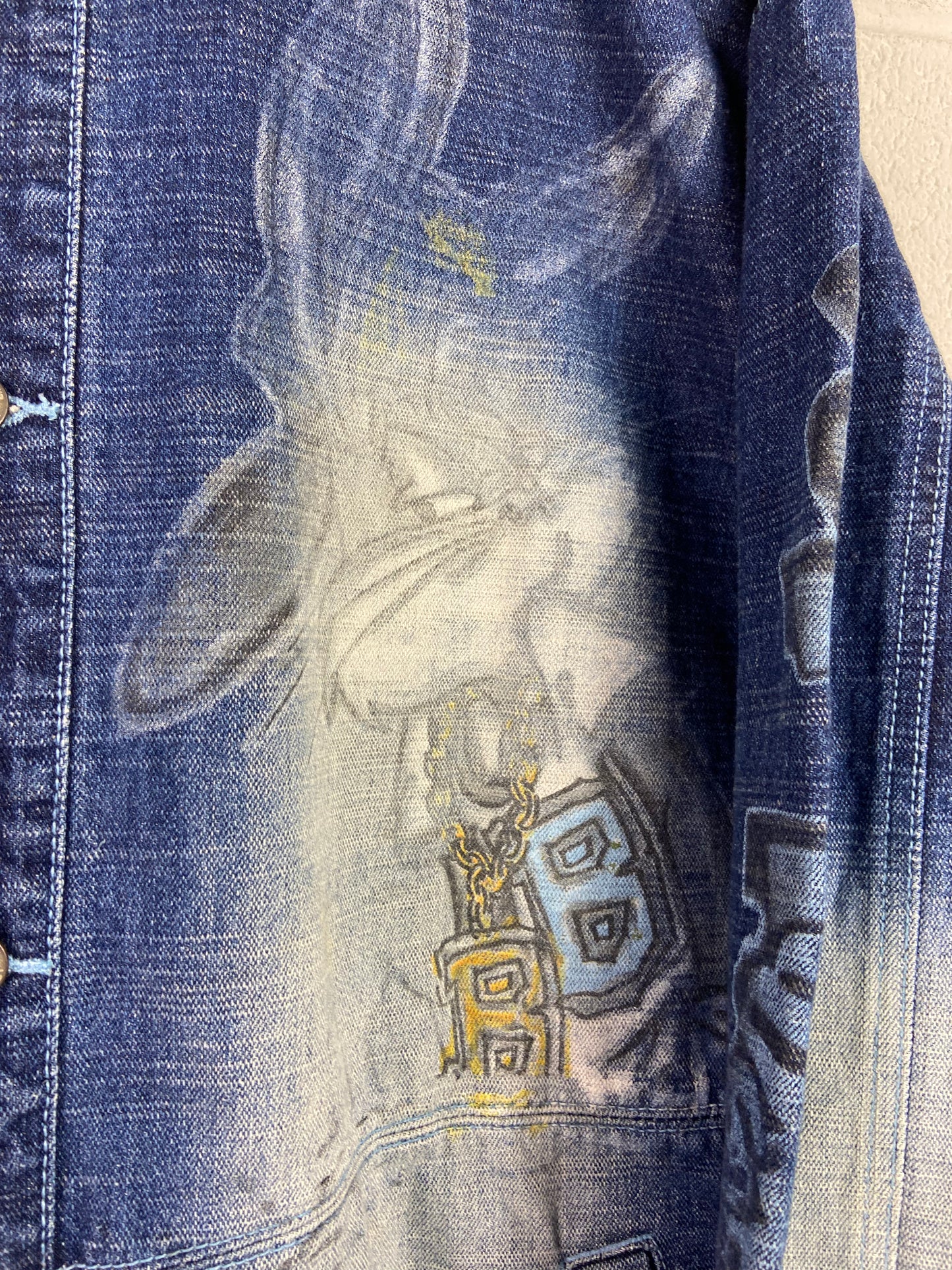 Y2K Lot 29 Looney Tunes Denim Jacket Sz XL