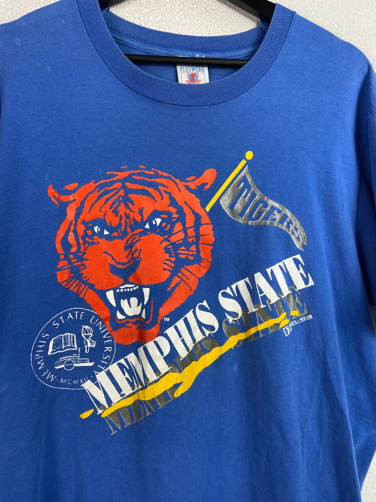 VTG Memphis State Tigers Graphic Tee Sz L