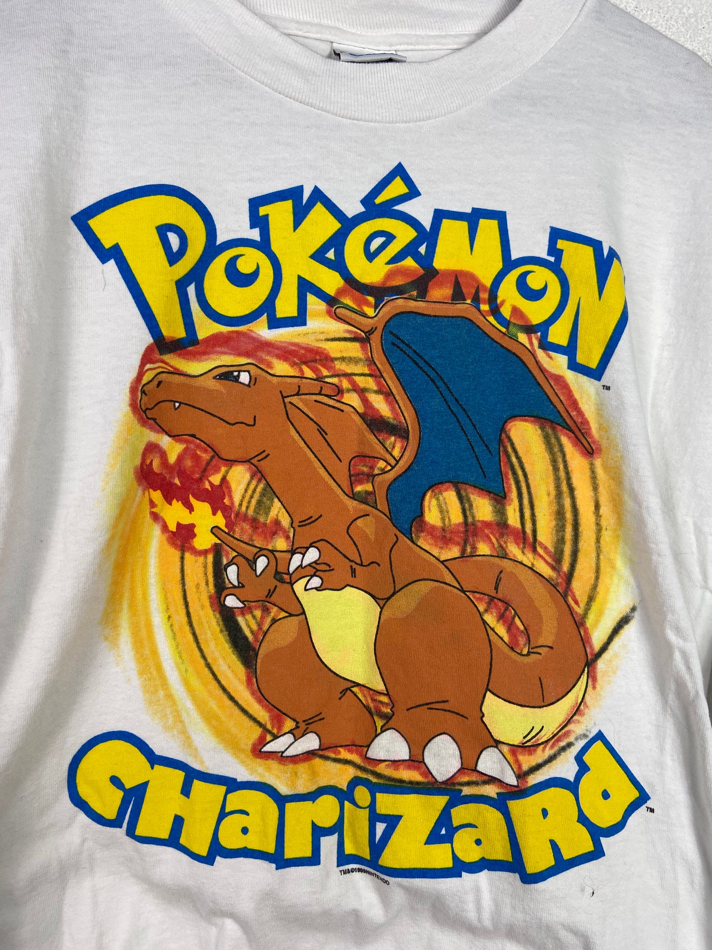 VTG Pokémon Charizard 1999 LS Tee Sz S