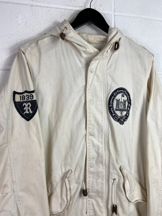 Polo Ralph Lauren Rugby Academy White Treach Jacket Sz S/M