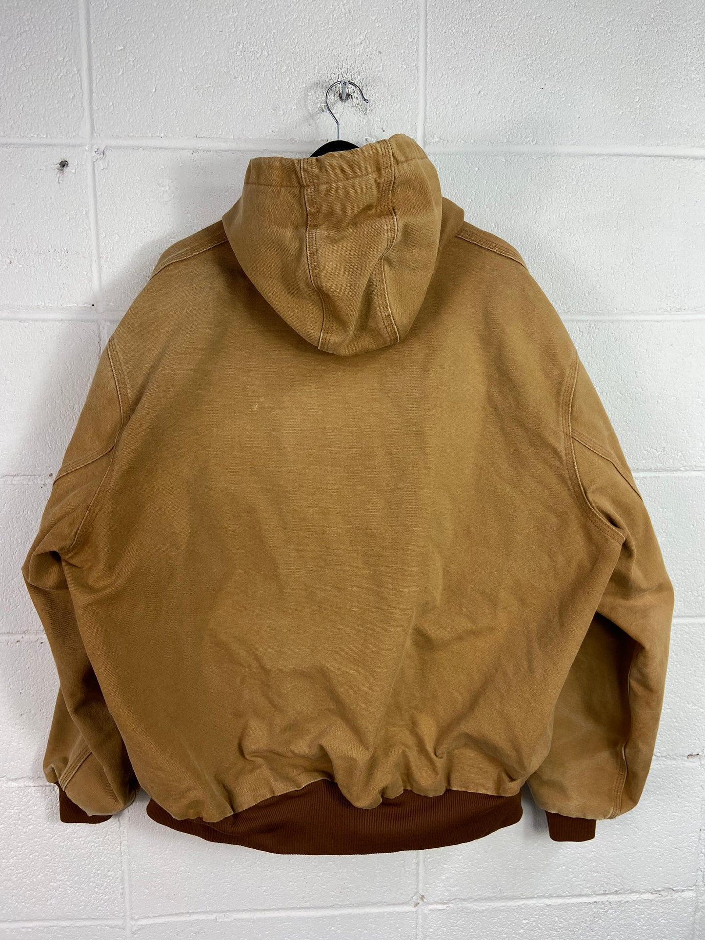 VTG Carhartt Union Made Hooded Work Jacket Sz 2XL