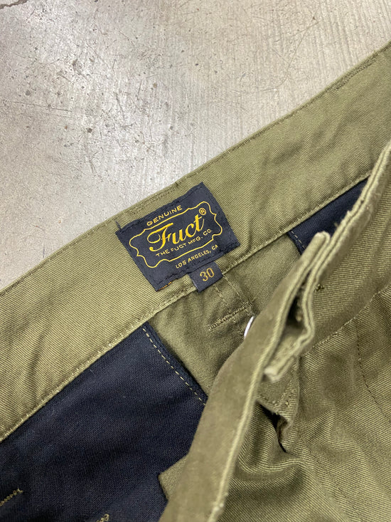 Fuct Scattered Embroidered Chino Pants Olive Sz 30