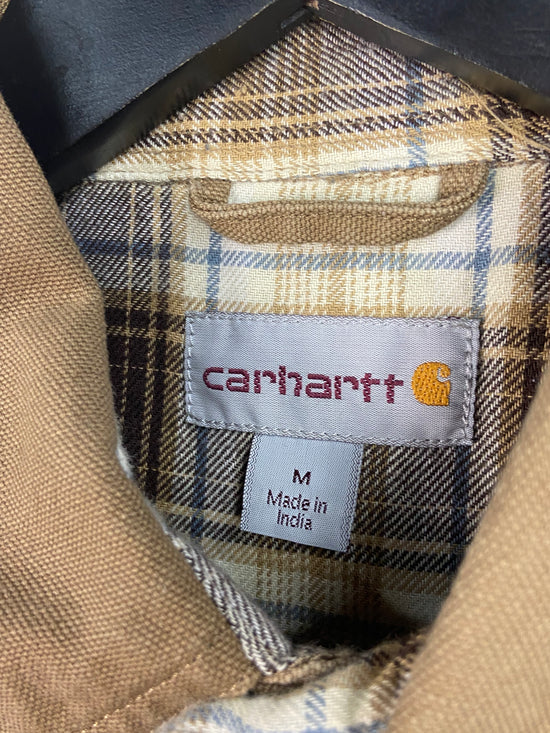 Carhartt Brown Button Up Shacket Sz M