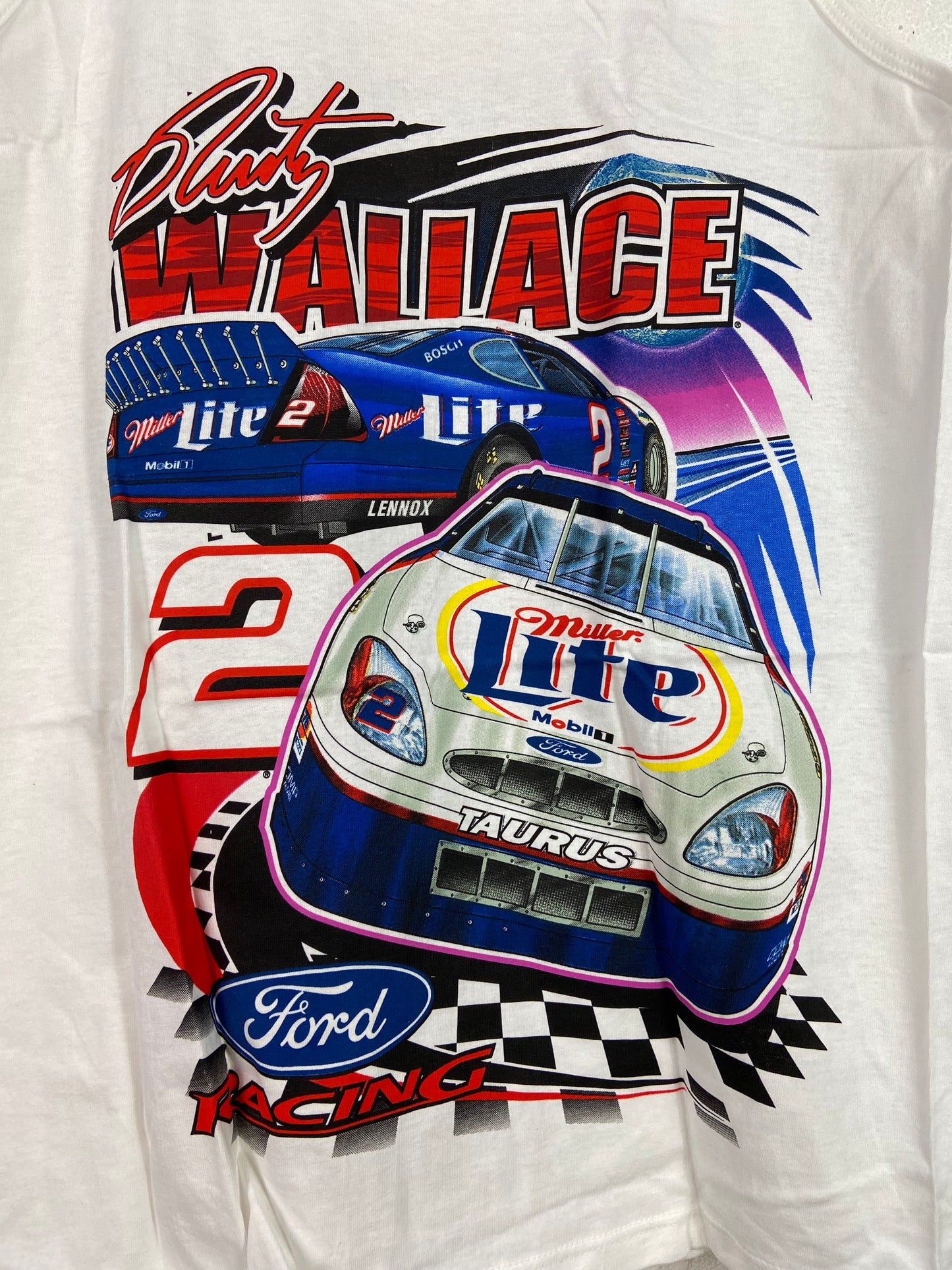 VTG Rusty Wallace Bad To The Bone Tank Top Tee Sz L