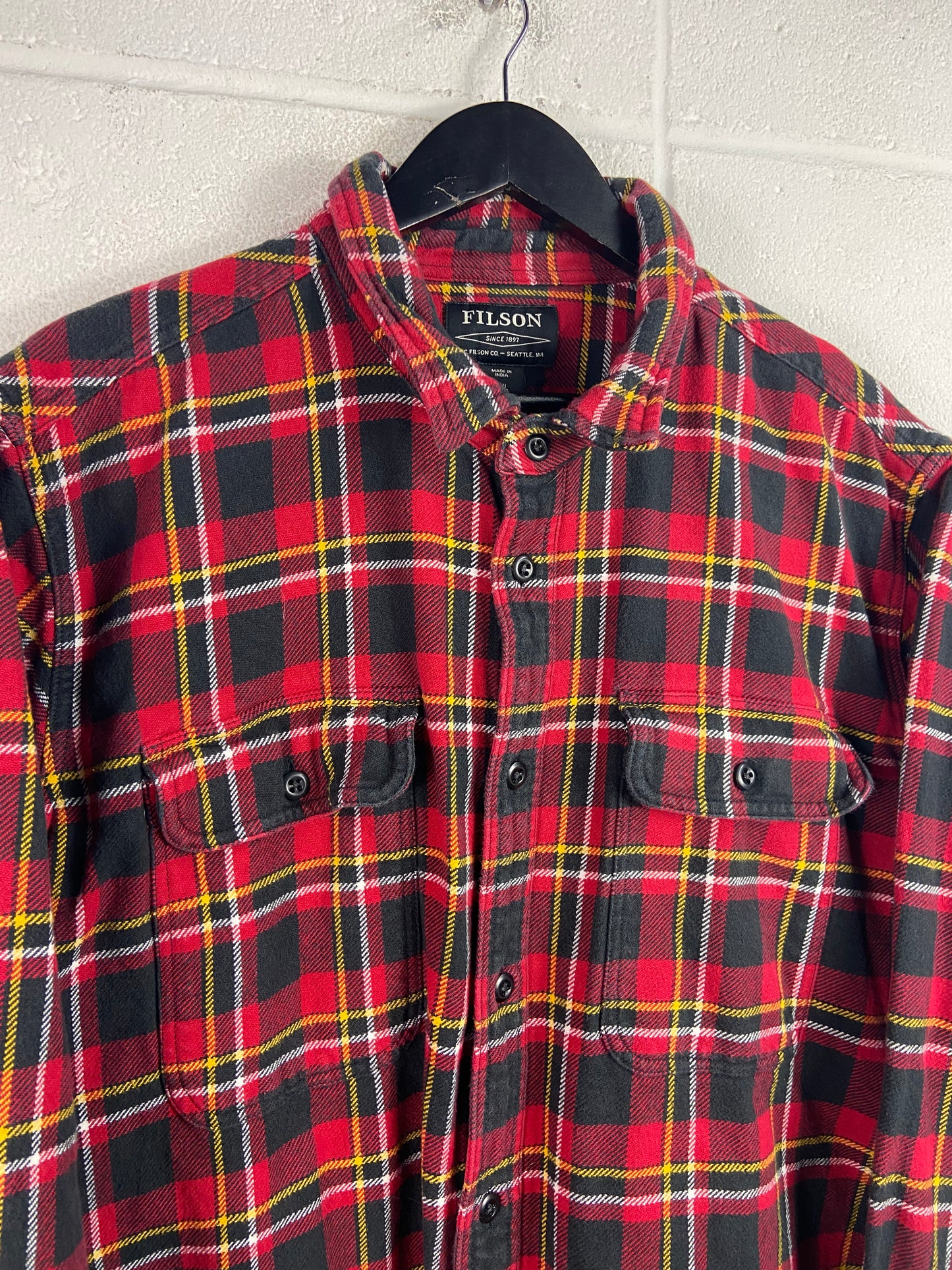 Y2K Filson Heavy Plaid Button Up Sz XXL