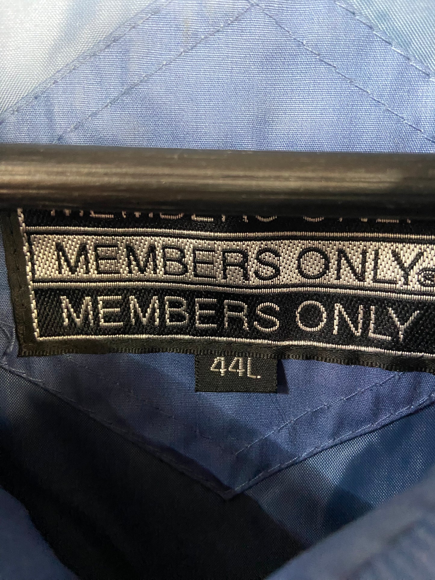 VTG Members Only Blue Jacket Sz XL