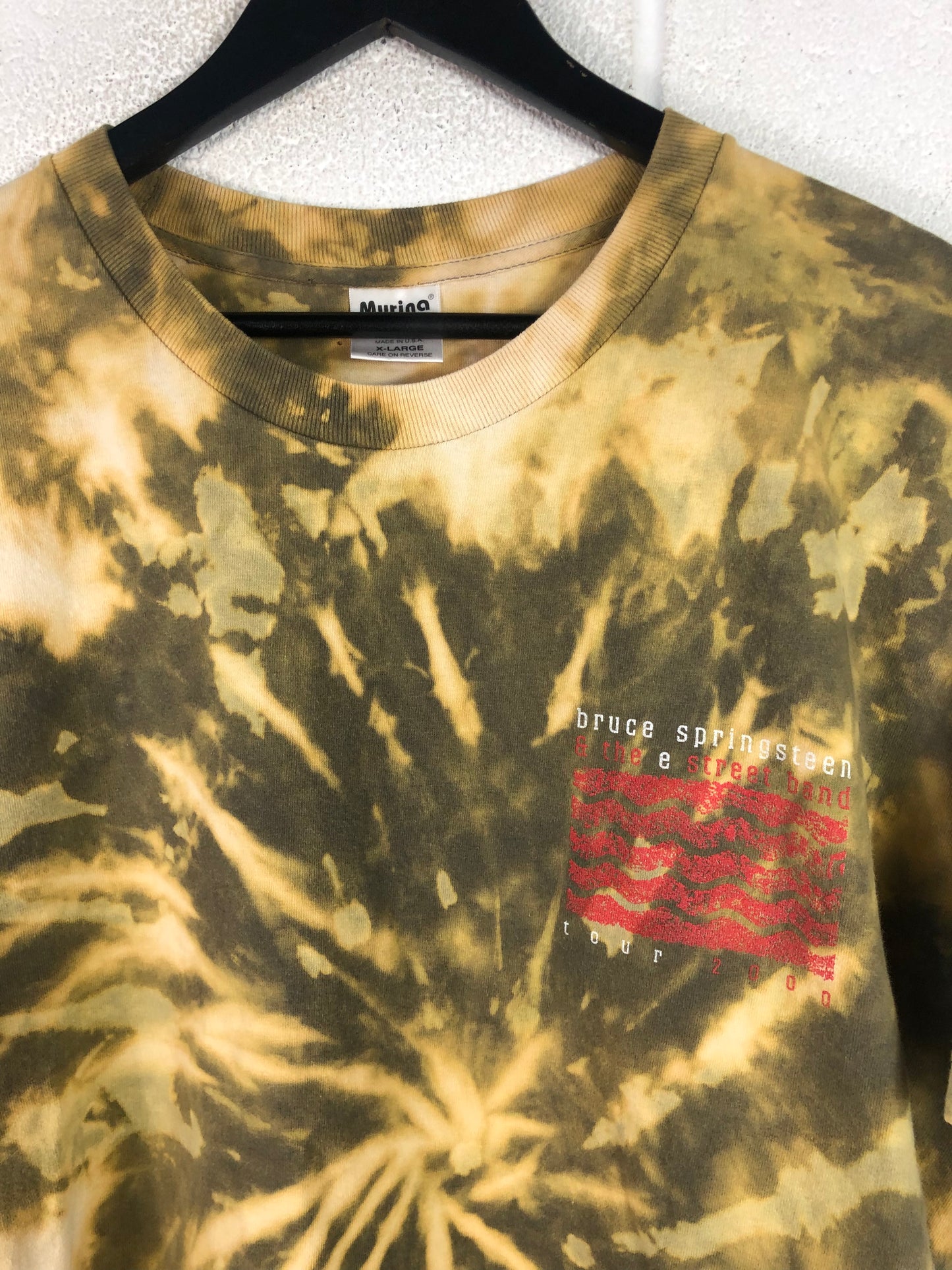 VTG Bruce Springsteen 2000 Tour Tie Dye Crew Tee Sz L/XL