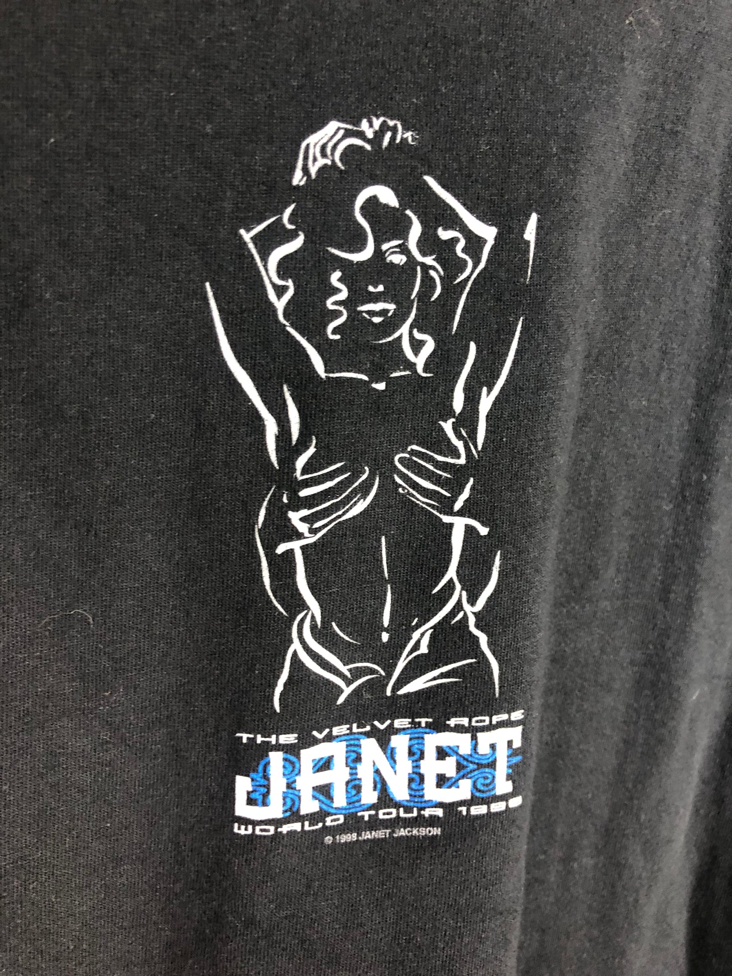 VTG Janet Jackson Velvet Rope Tour Tee Sz XL