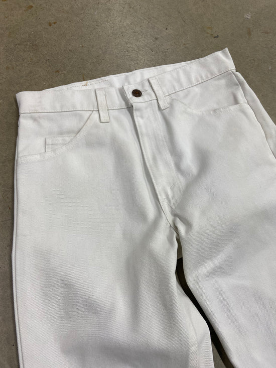 Vtg Levi's White Tab White Jeans Sz 30x34