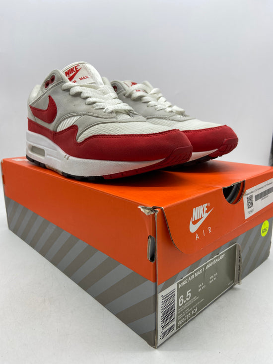 Preowned Nike Air Max 1 Anniversary Red Sz 6.5M/8W 908375-103