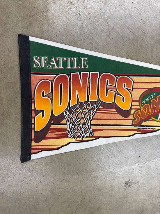 Seattle Sonics NBA Pennant Sz 12x29