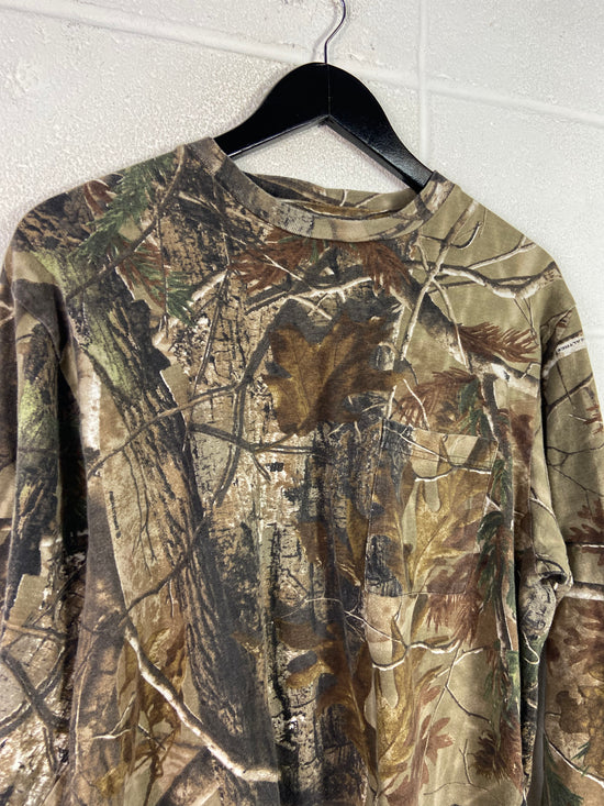 VTG Camo Realtree AP L/S Pocket Shirt Sz L