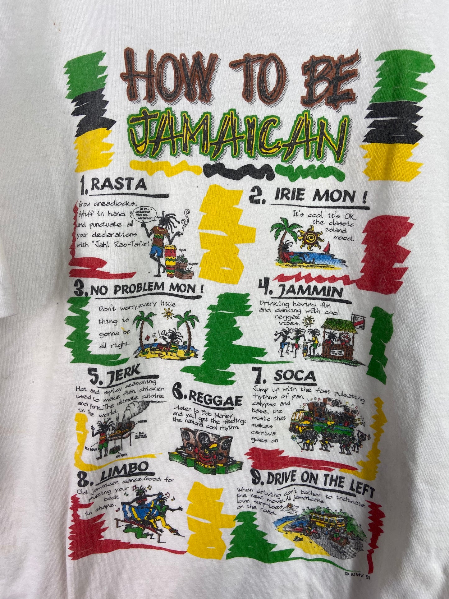 VTG "How to be Jamaican" Tee Sz XL