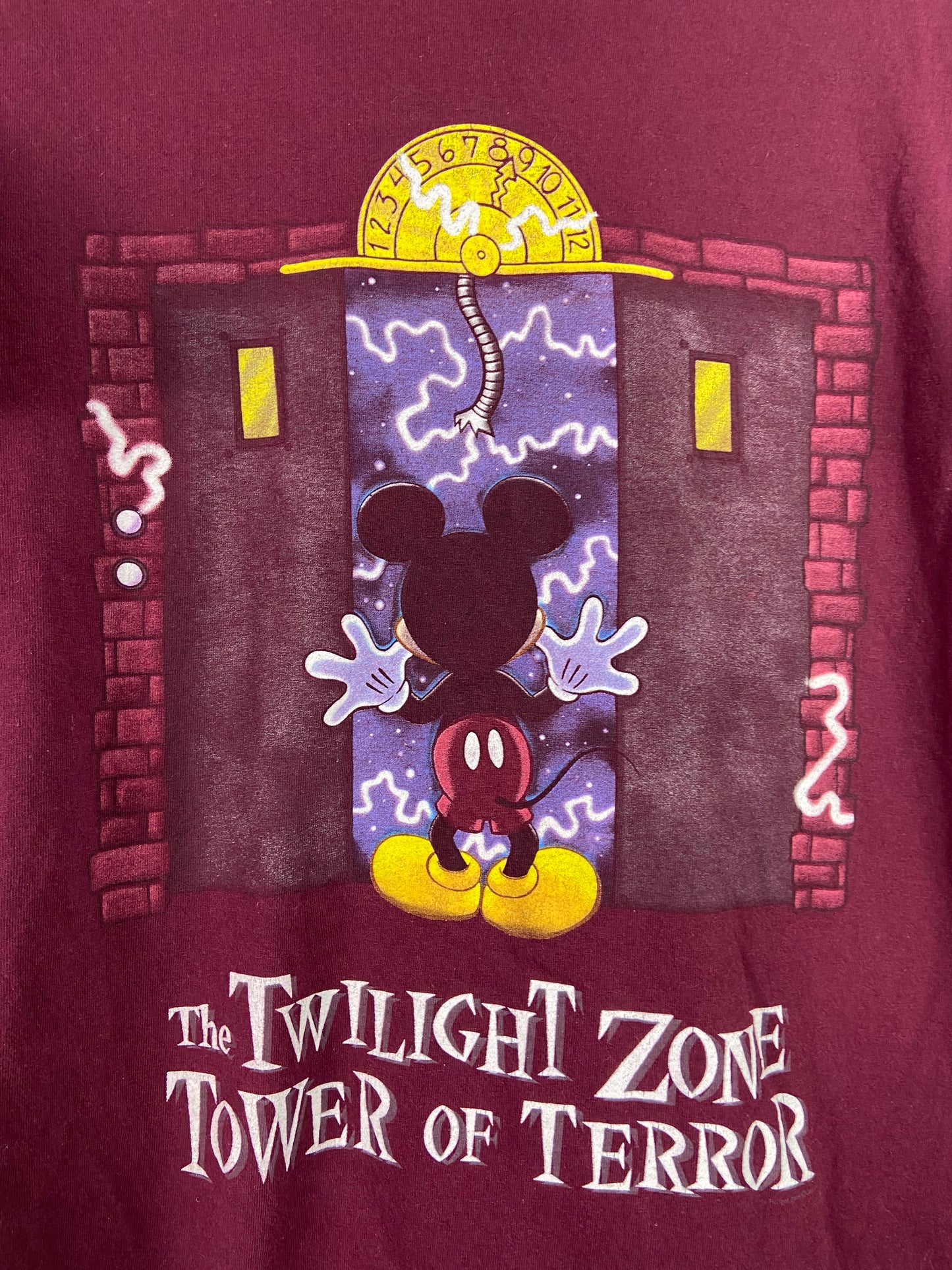 VTG Tower Of Terror Sz Mickey Tee Sz L