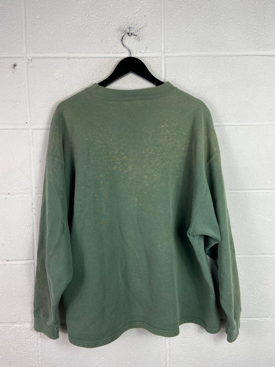 VTG Faded Green Nike Crewneck Sz XL