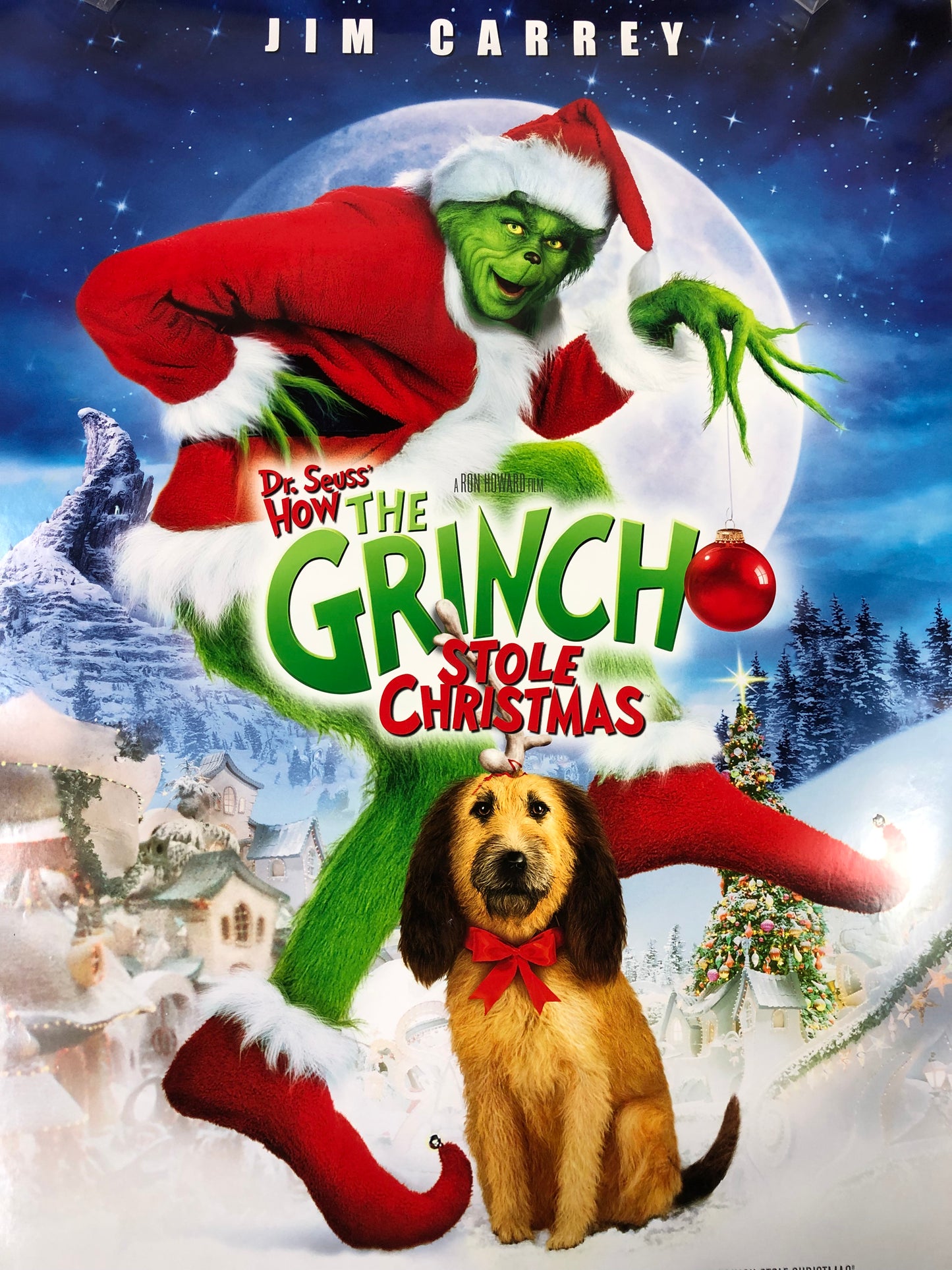 VTG How The Grinch Stole Christmas Movie Poster