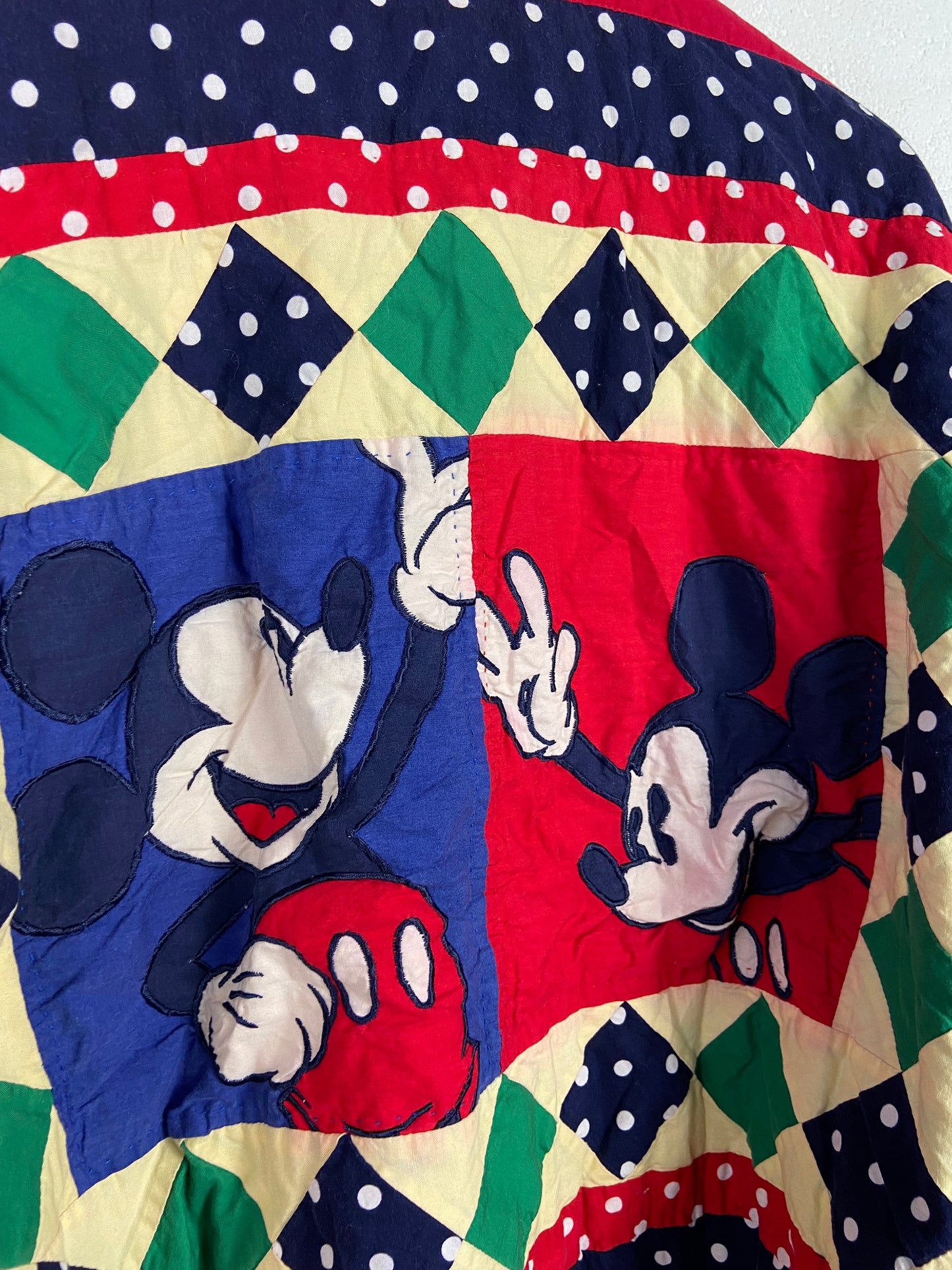 VTG Mickey Mouse Quilt Jacket Sz Women’s L