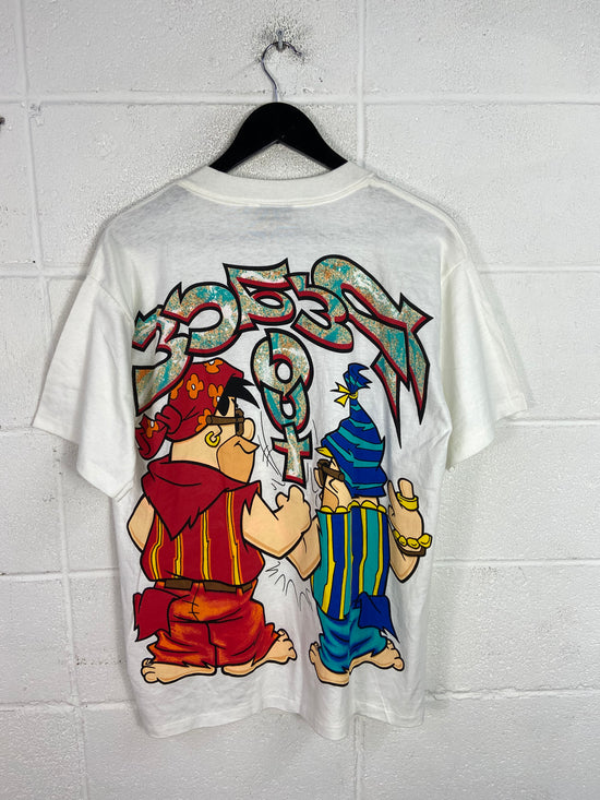 VTG Flintstones Peace Out AOP Tee Sz L