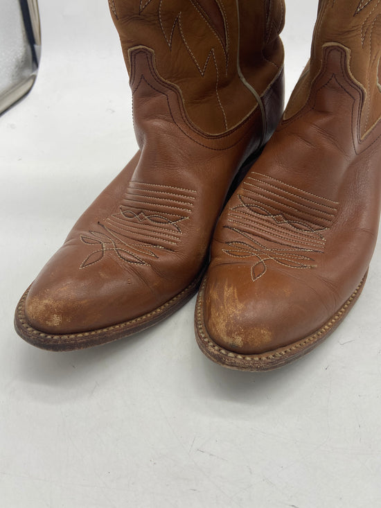 Brown Dan Post Cowboy Boots Sz 7.5