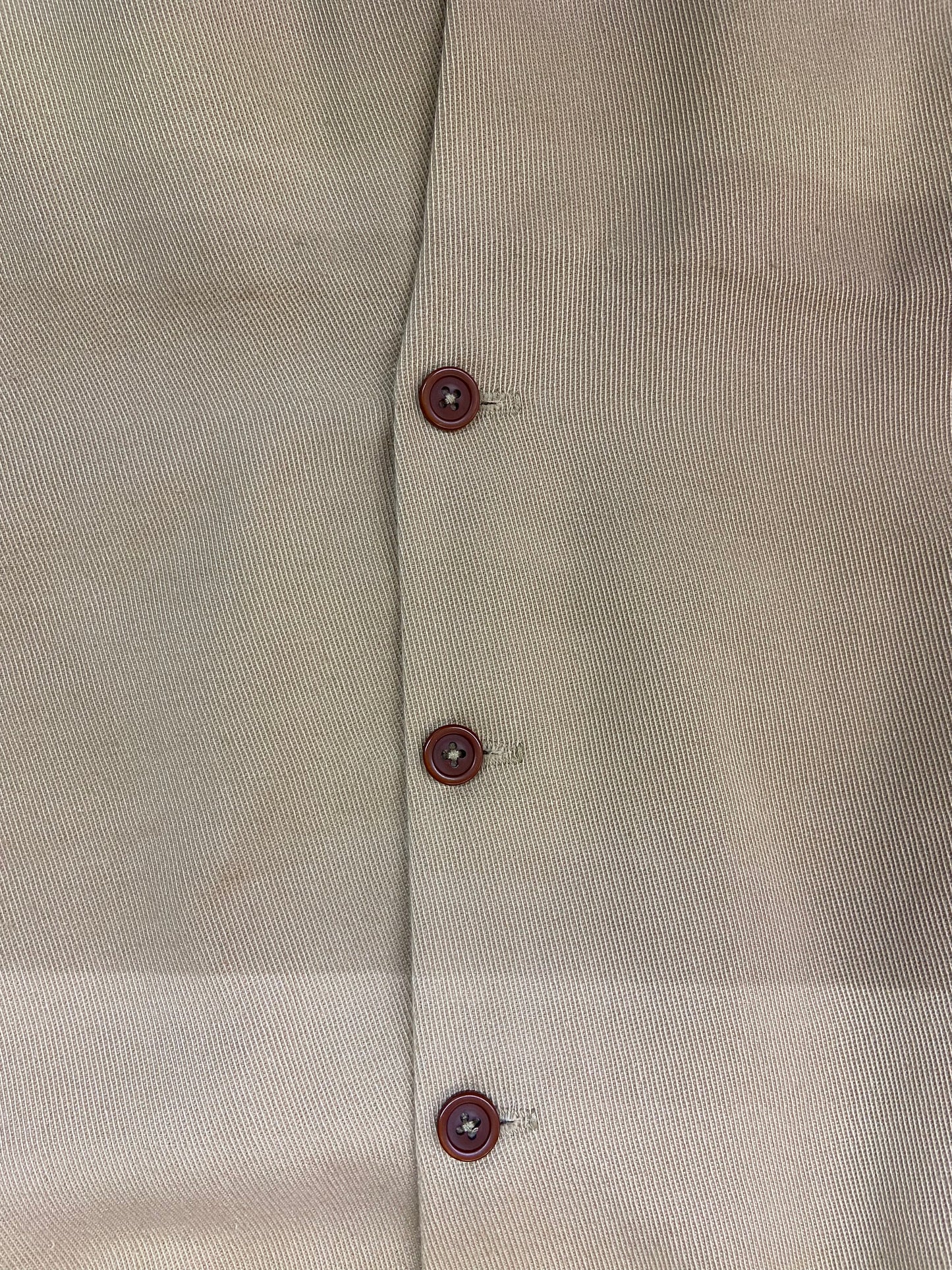 VTG Khaki Button Front Skirt Sz 30x26