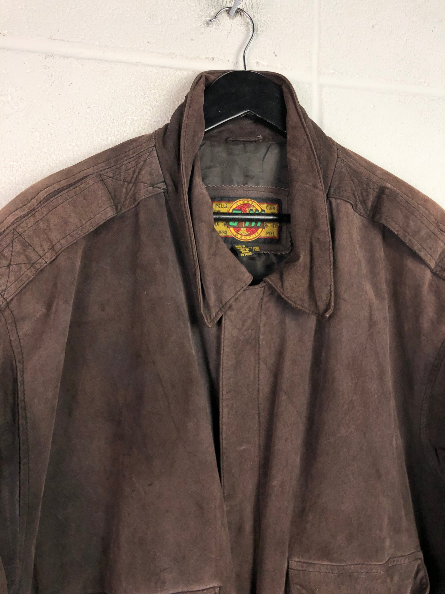 VTG G-3 Suede Bomber Sz XXL