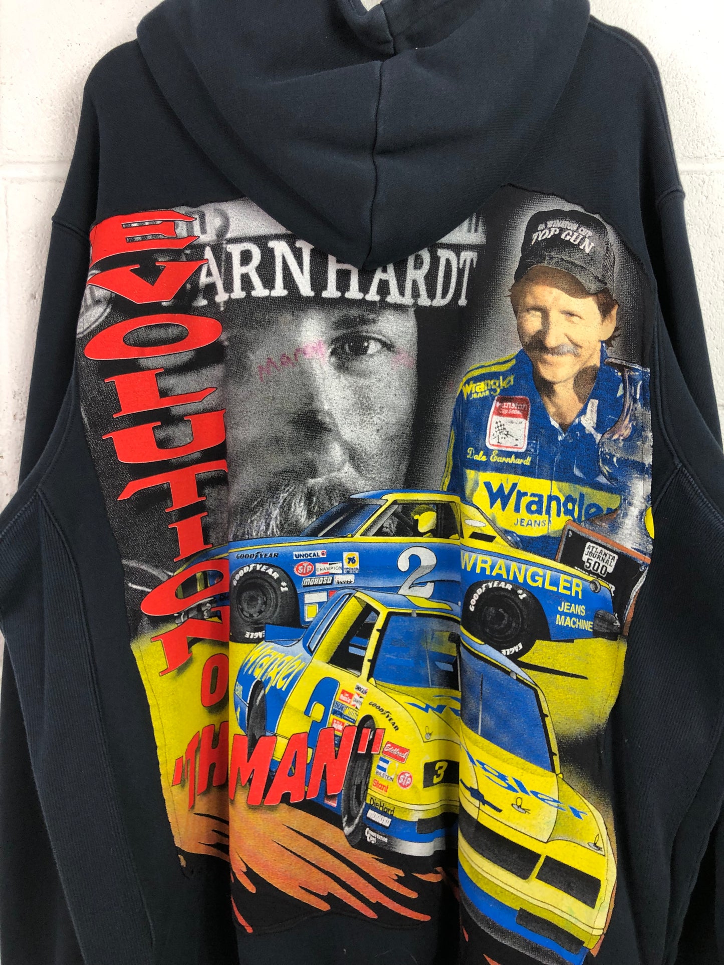 Denim Donna Reworked Dale Earnhardt Hoodie Sz XXL