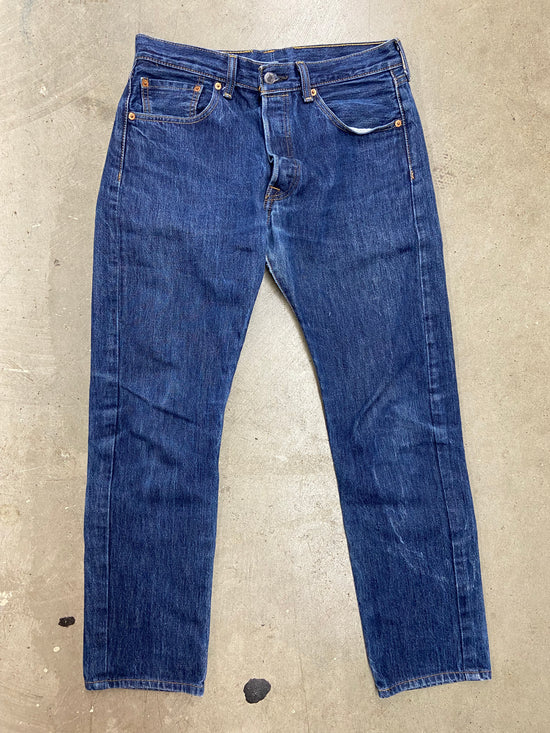 VTG Levi's 501 Dark Wash Denim Jeans Sz 32x29