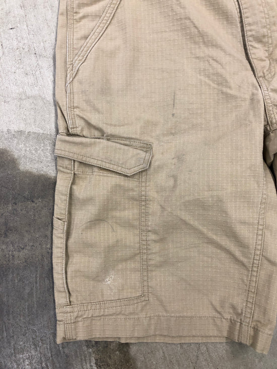 Y2K Carhartt Tan Canvas Cargo Shorts Sz 34