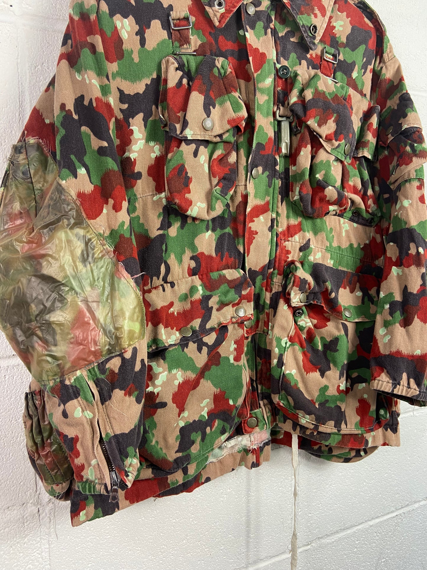 VTG Belgian Military Camo Jacket Sz XL