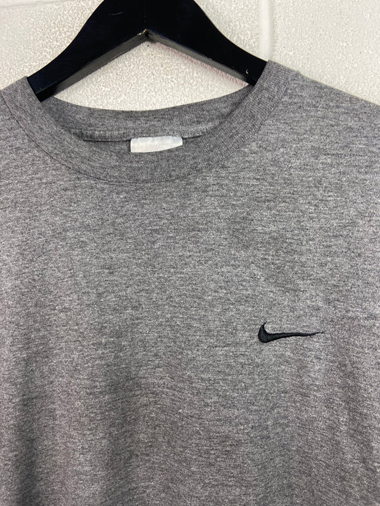 VTG Nike Mini Swoosh Grey Tee Sz M