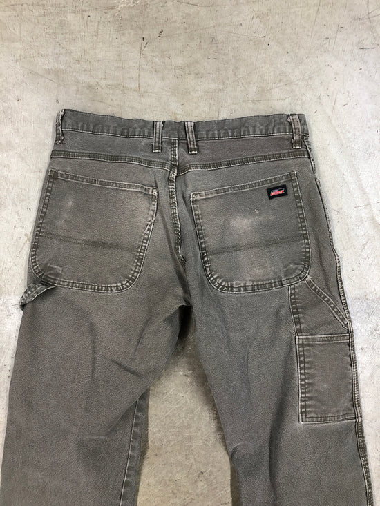 Y2K Distressed Dickies Brown/Grey Jeans Sz 32x32