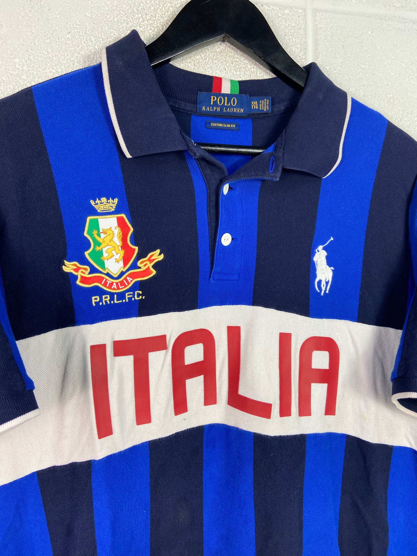 Y2K Polo Ralph Lauren FC Italia Jersey Polo Sz XXL