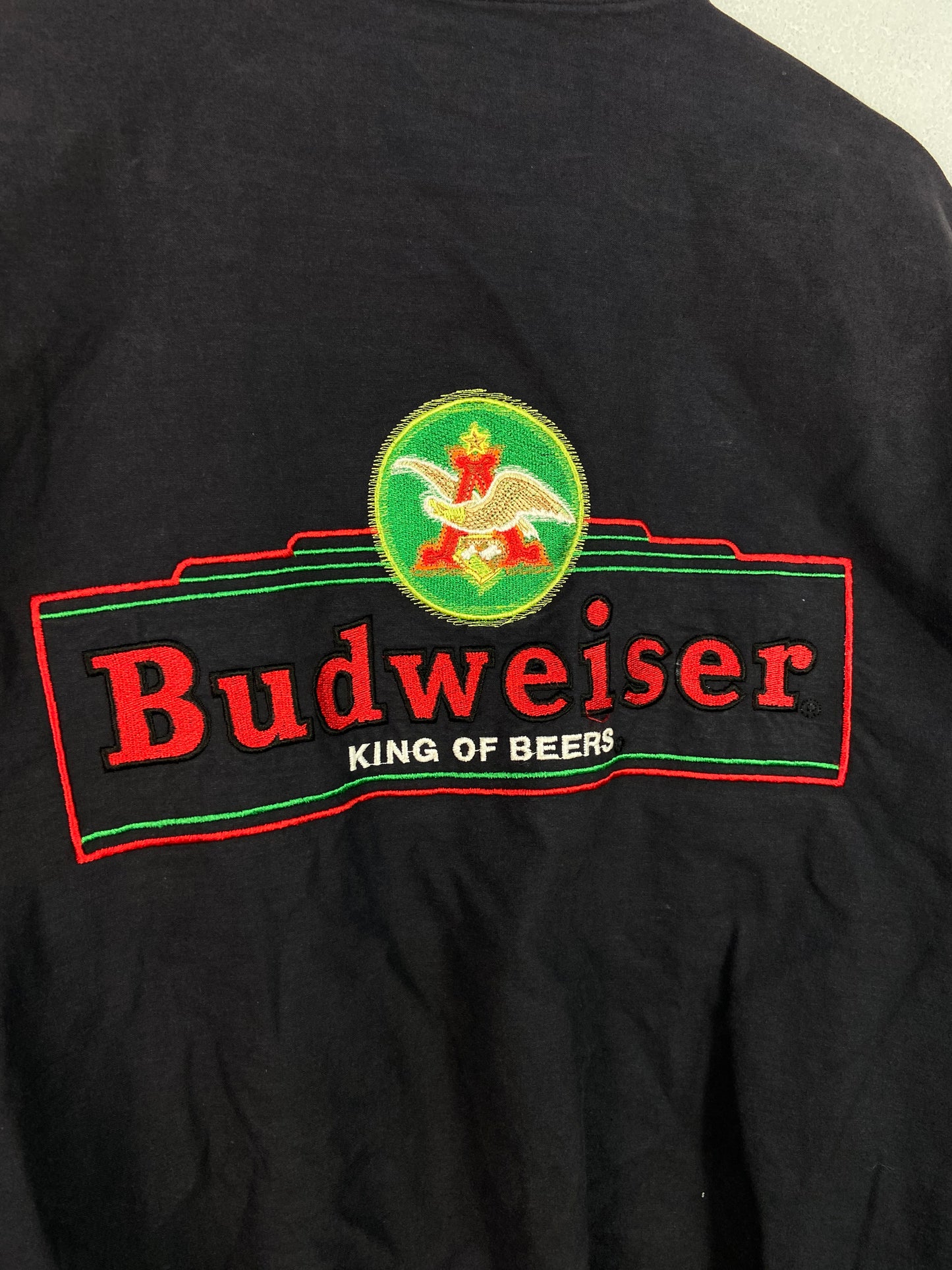 VTG Budweiser King of Beers Varsity Jacket Sz XL