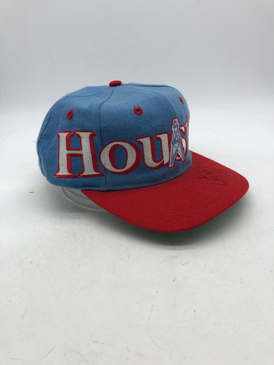 VTG Houston Oilers Spellout Logo 7 Snapback Hat