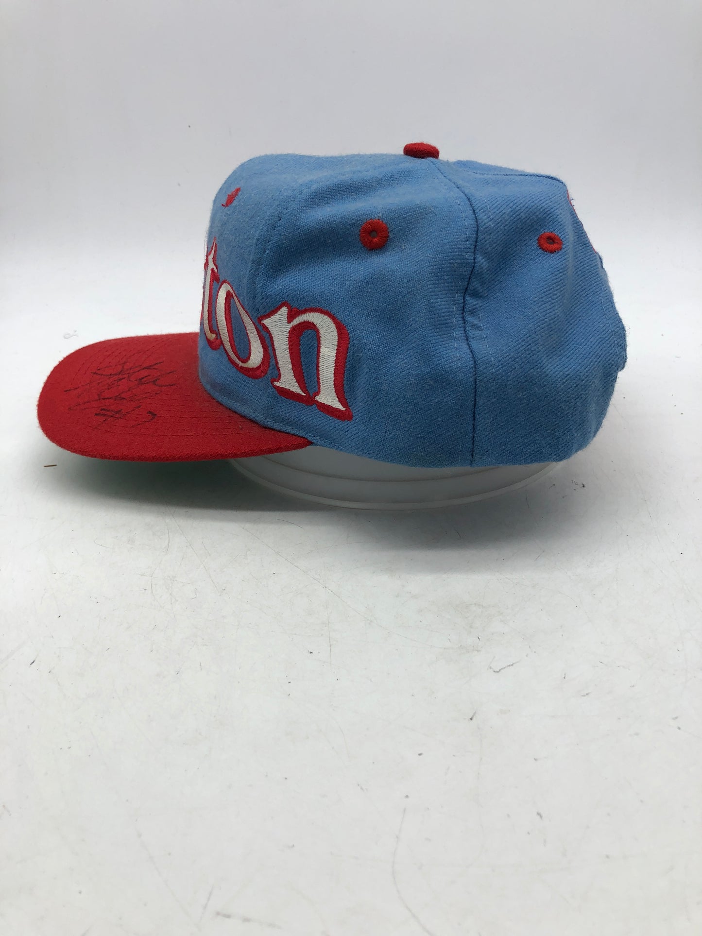 VTG Houston Oilers Spellout Logo 7 Snapback Hat